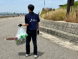 「豊浜漁港 釣り桟橋」周辺の清掃活動をおこないました