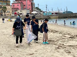 日間賀島「サンセットビーチ」の清掃活動をおこないました