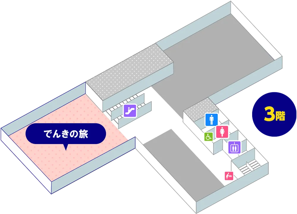 でんきの旅　フロアマップ　イメージ画像