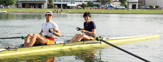 森崎選手・奥村選手の写真