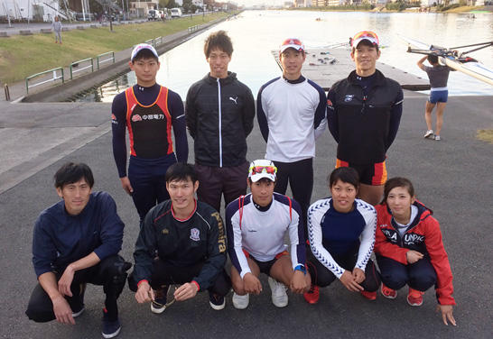 ヘッドレース(Head of the Ara)に参加したメンバーの写真