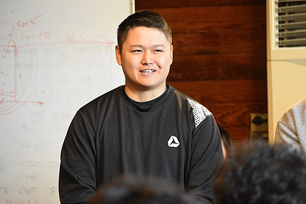 新入部員　神田選手（大東文化大学出身）